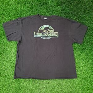 Jurassic World Dinosaur Shirt 3XL 27x29 Faded Crop Black